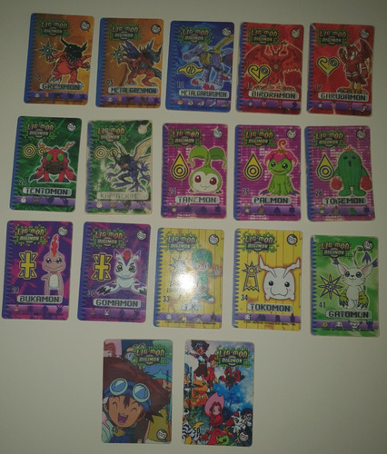 17 Cards Lig-mon Digimon Elma Chips Digimon Elma Chips 2001