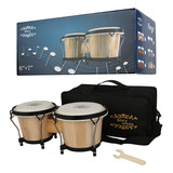 Glory Bongo Drums - Instrumento De Percusion De Madera De 6