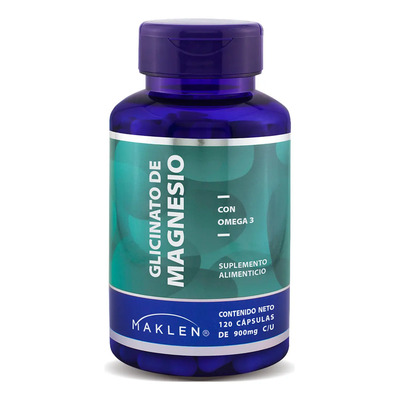 Glicinato De Magnesio + Omega 3 | 120 Capsulas | Maklen Sabor Sin sabor | MercadoLibre