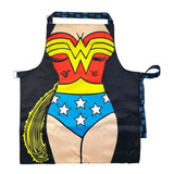 Delantal Cocina Lavable Wonder Woman Mujer Maravilla Imperm.