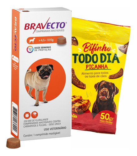 Antipulgas Bravecto Original De 4,5 A 10 Kg Envio Imediato