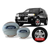 Par De Centros De Rin Ford Escape Limited 2008-2012 Cromados