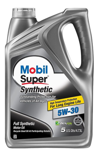  Aceite 100% Sintético Mobil Super Synthetic 5w-30 4.73l
