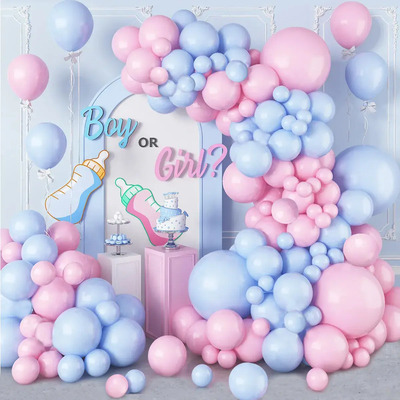 Kit Guirnalda De Globos Rosa Azul Globos Para Niño O Niña Decoración Para Baby Shower Fiesta boda cumpleaños Decoración de Revelación Género | MercadoLibre