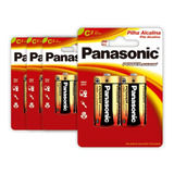 8 Pilhas Alcalinas Panasonic C (média)