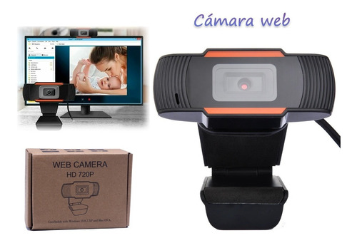 Camara Web Webcam Hd Usb Pc Windows 720p Microfono Zoom 