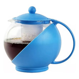 Tetera De Vidrio 1.25lts Con Infusor Filtro Té En Hebras