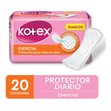 Protectores Diarios Femeninos Esencial Kotex X20 Unidades