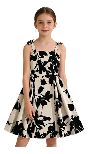 Vestido Juvenil Creativo Para Mujer Verano Elegante Floral