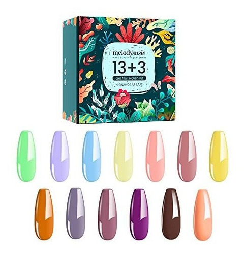 Esmalte De Uñas - Melodysusie Gel Nail Polish Kit With Base 