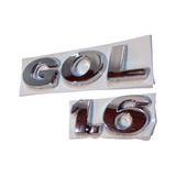 Insignia Emblema Vw Gol 1.6 Baul 2015/ Cromado