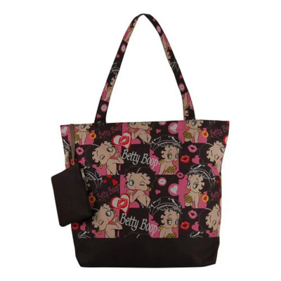 Betty Boop Tote Bag Bolso De Hombro De Moda (negro Multi) | Envío gratis