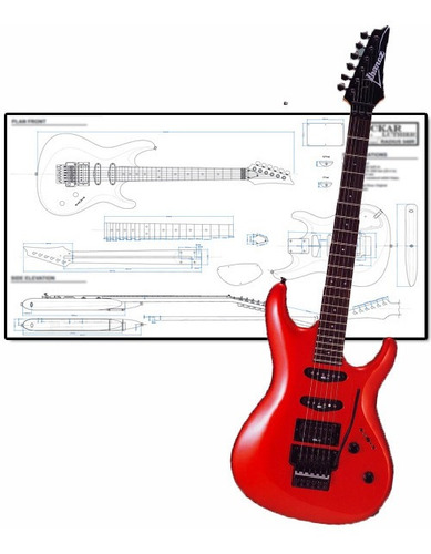 Plano Para Luthier Ibanez 540r (a Escala Real)
