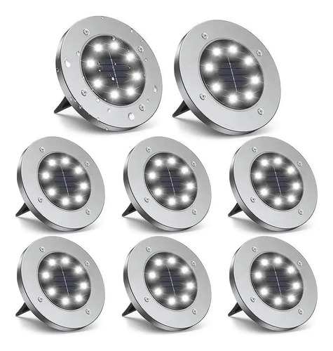 8 Lamparas Solares Exterior Para Jardin Acero Inoxidable | Meses sin interés
