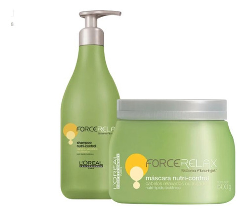 L´oréal Force Relax Nutri Control Shampoo 500+ Máscara 500gr