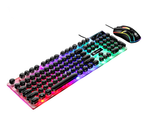 Kit Gamer Teclado Semimecánico + Ratón 3200 Dpi Gamer Corda