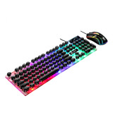 Kit Gamer Teclado Semimecánico + Ratón 3200 Dpi Gamer Corda