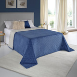 Cobertor Solteiro Pele Carneiro Chamber Sherpa Azul Tekstil