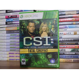 Jogo Csi: Fatal Conspiracy Xbox 360 Original Mídia Física 