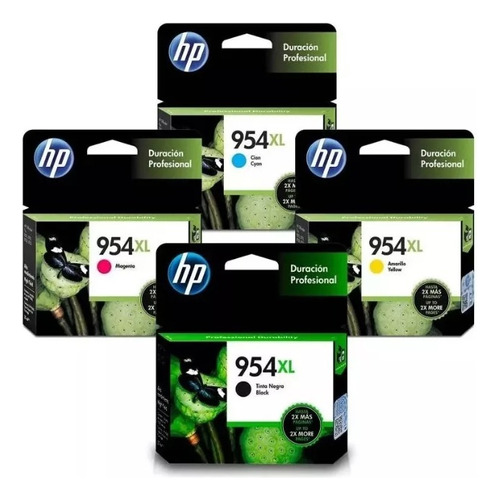 Cartucho Orig Hp 954xl 7720 7740 8210 8710 8720 8730 Pack X4