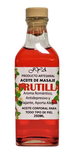 Aceite Para Masajes Frutilla 250ml