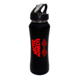 Termo Pitillo Arctic Monkeys Botilito Aluminio Negro 650ml