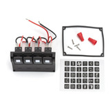 Tablero Náutico 4 Teclas Led 12v 25a P/embarcaciones