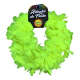 Pack 6 Cintillo Elasticado Flor Fluor Amarillo