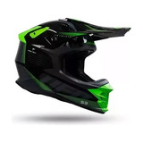 Casco Ufo Intrepid Negro Gris Motocross Enduro Atv Mx 