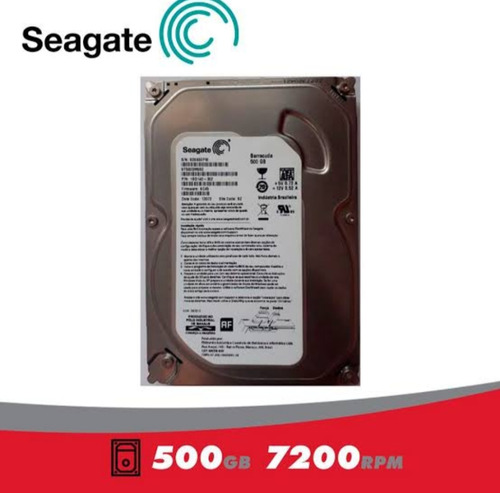 Hd Sata Seagate 500gb Saudável 