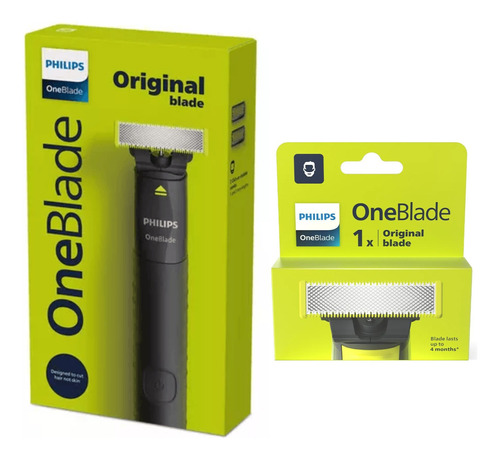 Afeitadora Philips Oneblade Carga Usb + Repuesto X1 Regalo