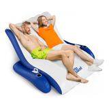 Sillón Inflable Para Piscina, Para 1 A 2 Personas, Con Porta