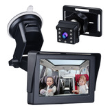 Monitor Baby Baby Inch Mirror Cable 1080p Para Coche Transpa