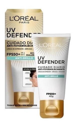 Crema Antiarugas Loreal Uv Defender Anti-brillo Fps50+