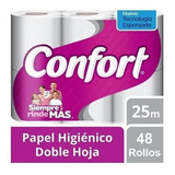 Papel Higiénico Confort 48 Rollos De  25 Metros