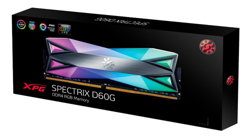 Memoria Ram Xpg Spectrix D60g Ddr4 16gb 3200mhz Rgb