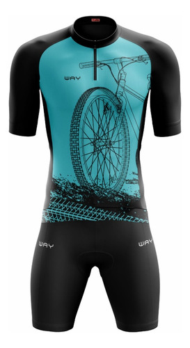 Kit Roupa Ciclismo Blusa Camisa E Short Bike Ciclista Pro  