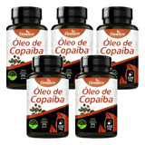 Kit 5x Óleo De Copaíba 500mg 100 Cápsulas Denature