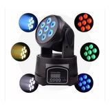 Moving Head Wash 7 Leds Cree De 12w Rgbw Dmx Quadriled