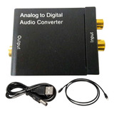 Conversor Audio Analogico A Digital - Rca A Optico - Usb