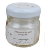 10 Lembrancinha Vela Aromática Batizado Tampa Organza Er