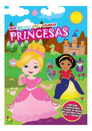 Princesas - Manolito - Libro + Marcadores + Stickers