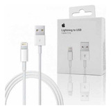 Cabo Apple Lightning Para iPhone Usb 1 M Original + Garantia