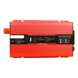 Convertidor De Voltaje Rojo 1000w 2000w 12v 240v Inversor Us