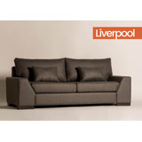 Sillón Sofá Liverpool Tapizado 3 Cpos - Color Living - Cuota