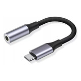 Adaptador Usb 3.1 Tipo-c A Auxiliar 3.5 Audifono Micrófono