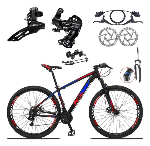 Bicicleta Aro 29 Ksw 24 V Shimano Freio Hidraulico/trava/k7