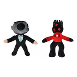 Set 2 Peluche Skibidi Toilet Titan Speakerman Camaraman 45cm