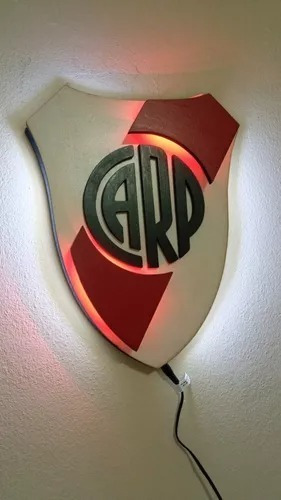 Cuadro Escudo Led Futbol Independiente Pared Luz Regalo 220v