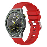 Correa De Reloj Roja Líquida Brillante Para Huawei Watch Gt3